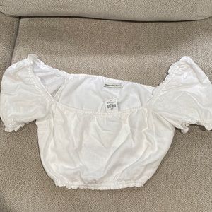 Abercrombie Off Shoulder Crop Top
